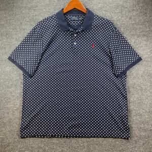 Polo Ralph Lauren Shirt Men's XL Blue Geometric Classic Fit Casual Preppy